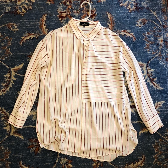 Striped Button Down Top - Picture 6 of 6